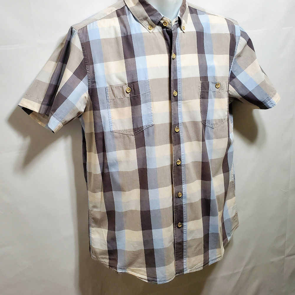 Master Piece JOOT! Jeans Blue & Grey Plaid Shirt